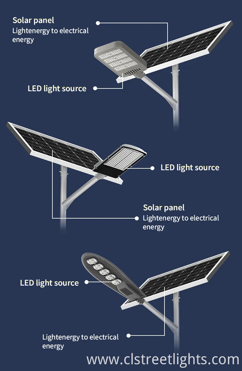 Solar Panel Aluminum Waterproof IP66 LED Outdoor Split Type Solar Street Light